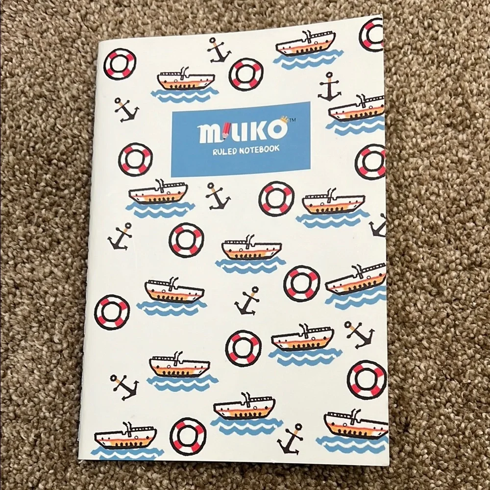 MILIKO 50 Sheet / 100 Page Notebook Journal with Fun Patterns Set of 3